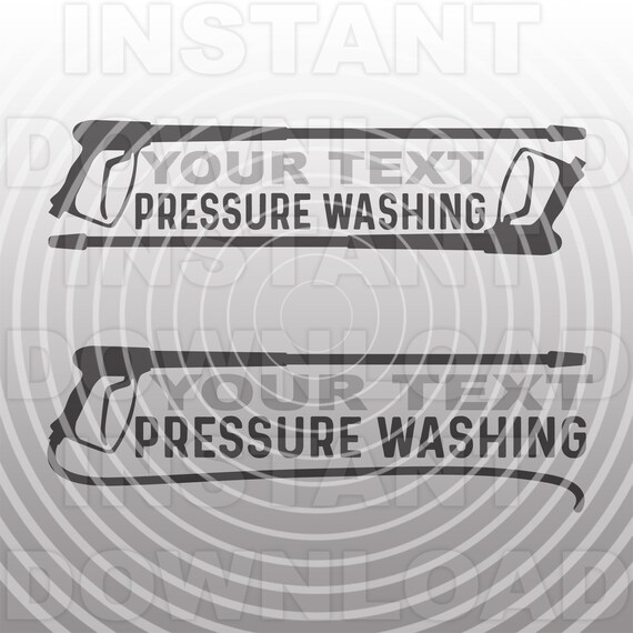 Pressure Washer Gun Logo Svgresidential and Commercial Etsy UK
