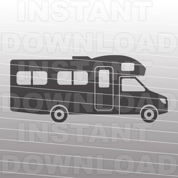 Camping SVG File Class C Motorhome Svgrv Svghappy Camper - Etsy