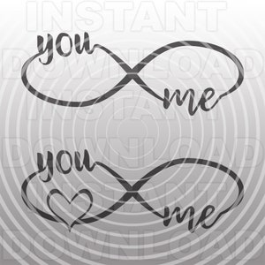 Tú y yo Forever Infinity Symbol SVG File,Newlyweds svg,Friends SVG -Vector Art Commercial/Personal Use- Cricut,Silhouette,Cameo,Vinyl Cut