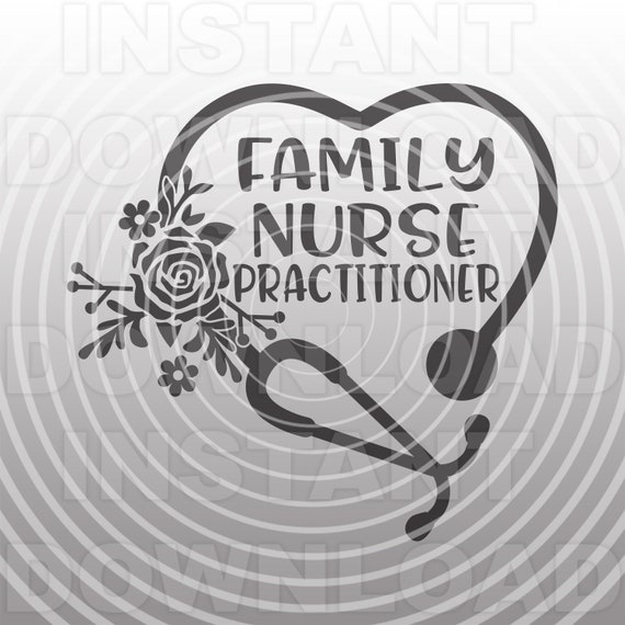 Download Family Nurse Practitioner SVG FileNursing SVGFloral | Etsy