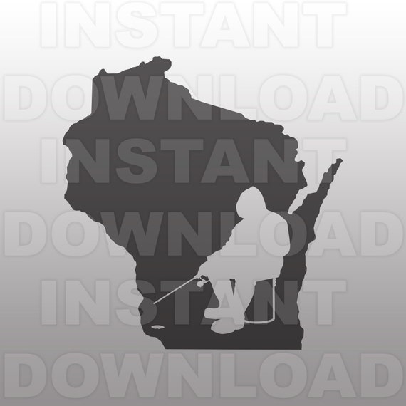 Download Wisconsin Ice Fishing Svg File Cricut Svg Silhouette Svg Etsy