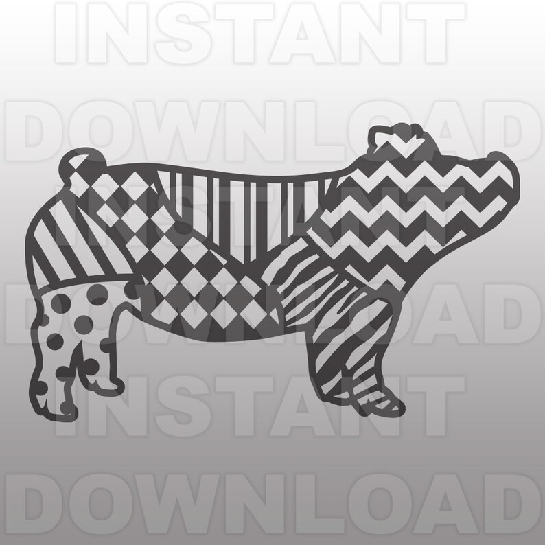 Download Show Pig Zentangle Wild Pattern SVG File4-H Stockshow SVG ...