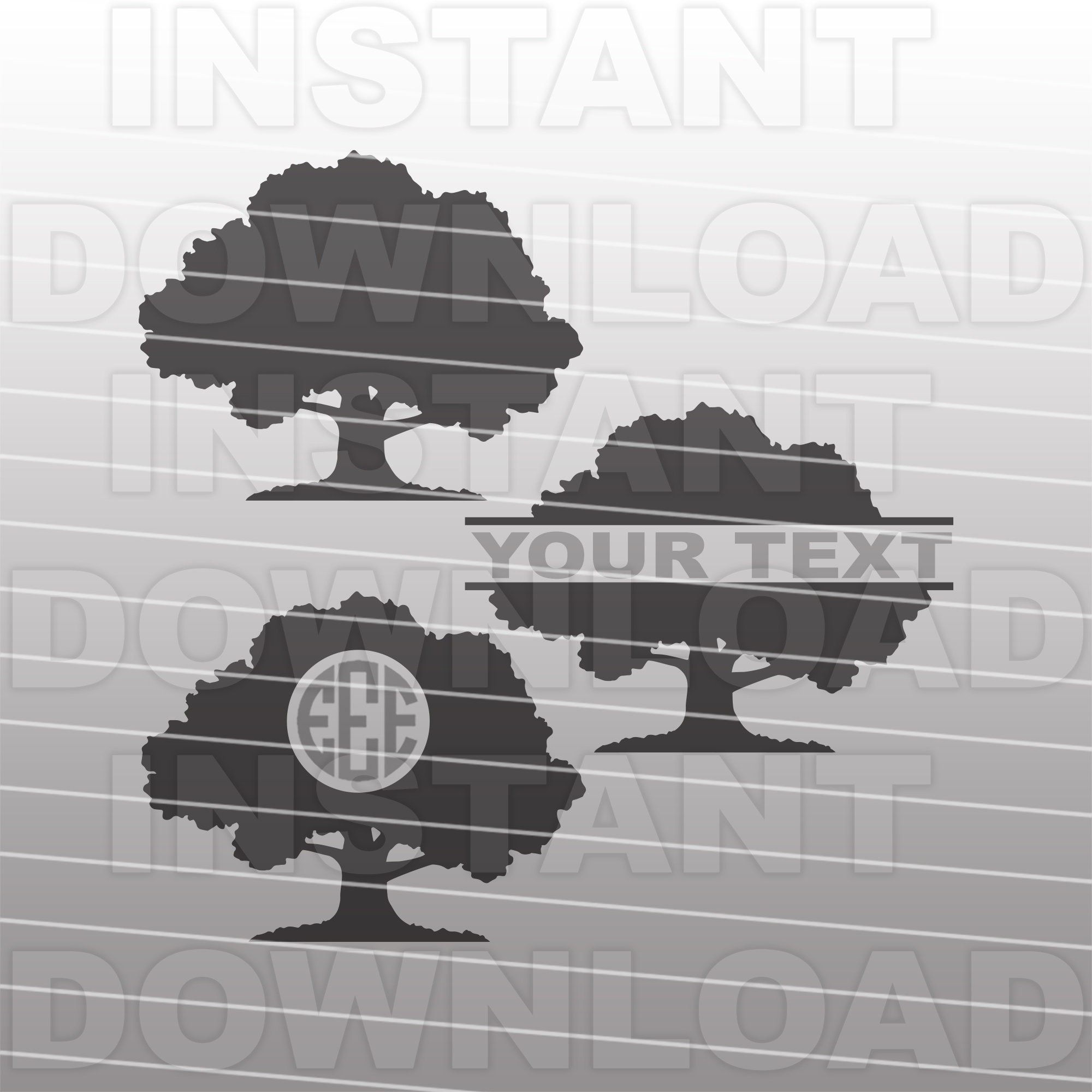 Oak Tree SVG File,family Tree Svg,tree Trimmer Svg,woodworking Svg -vector  Art Commercial \u0026 Personal Use- Cricut,cameo,silhouette,vinyl Svg - Etsy, image size:2000x2000