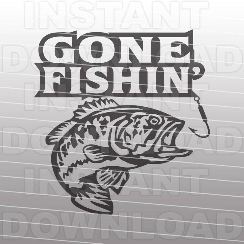 Download Gone Fishin SVG FileBass Fishing SVG FileFisherman SVG | Etsy