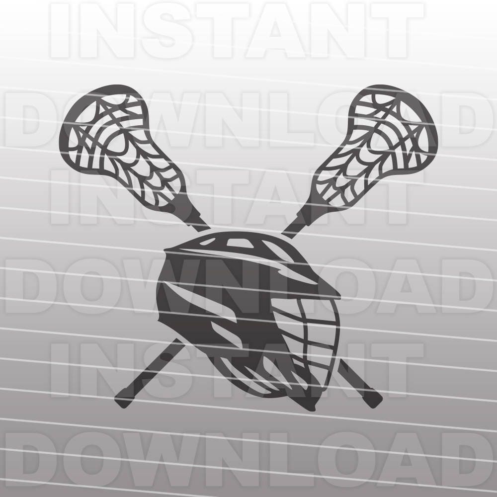 Download Lacrosse Symbol Stick Helmet SVG File cricut svgsilhouette ...