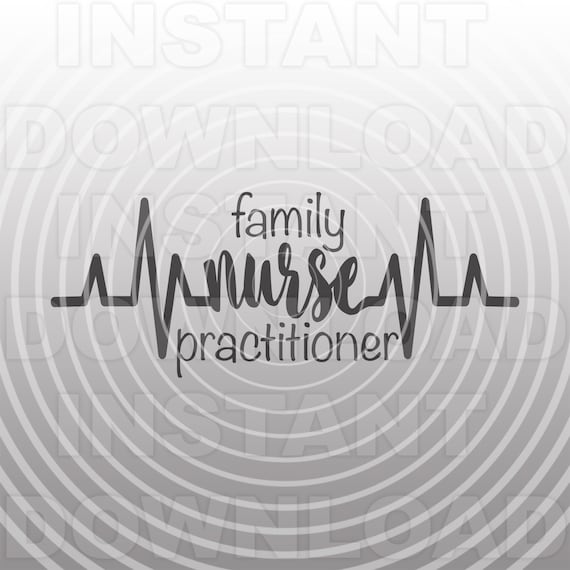 Download Heartbeat Pulse Ekg Strip Family Nurse Practitioner Svg File Etsy