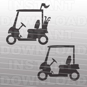 Golf Cart SVG File,Golf SVG File,Golfer SVG File-Cutting Template-Vector Clip Art for Commercial & Personal Use forCricut,Silhouette,Vinyl