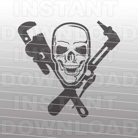 Welder Skull SVG File,Pipefitter Skull SVG File,Union SVG File-Cut File-Vector Clip Art-Commercial & Personal Use-Cricut,Cameo,Silhouette