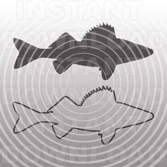 Download Walleye Svg Fileyellow Pike Svgfishing Svgfisherman Svg Etsy