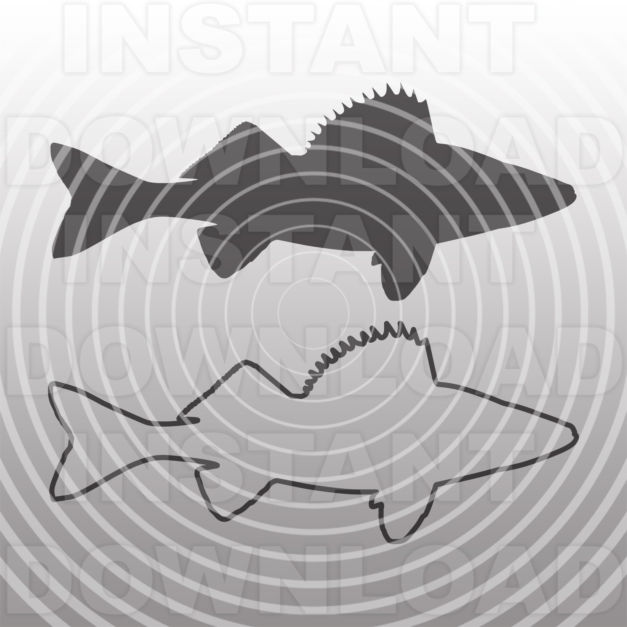 Download Walleye Svg Fileyellow Pike Svgfishing Svgfisherman Svg Etsy