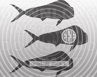 Dolphin Fish SVG File,Mahi-Mahi SVG,Fishing svg,Fisherman svg -Vector Clip Art Commercial/Personal Use- forCricut,Cameo,Silhouette,Vinyl Cut