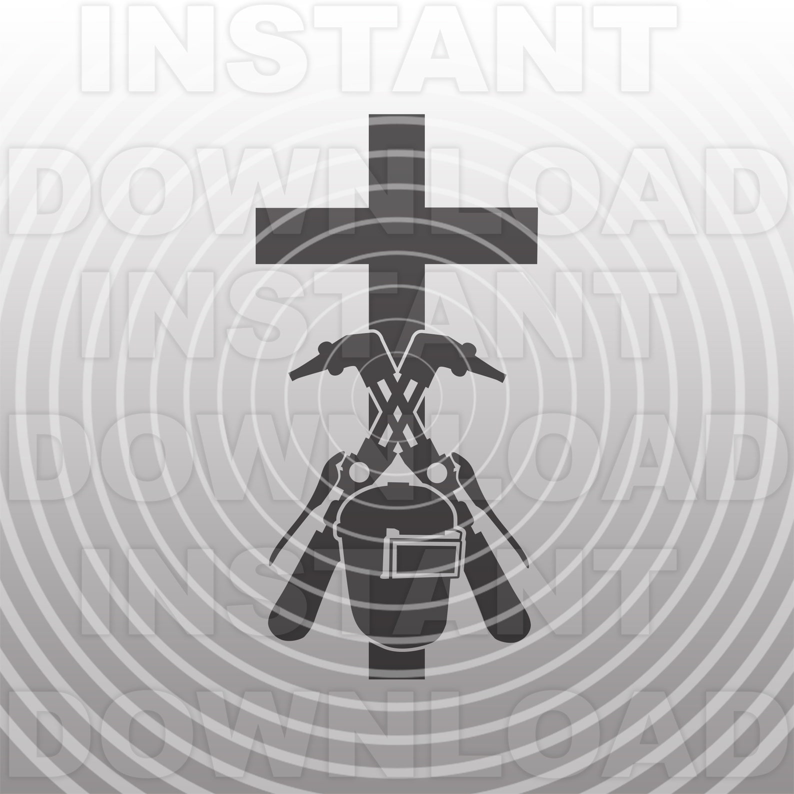 Download Welder Christian Cross SVG FileWelder Memorial SVG Vector | Etsy