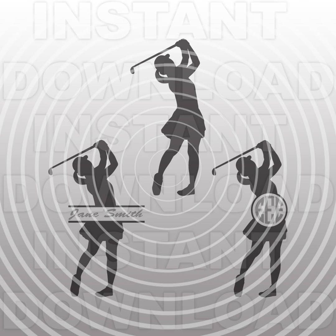 Female Golfer SVG File,woman Golfer Svg,golfing Svg -vector Art for  Commercial \u0026 Personal Use- Cricut Explore,silhouette,cameo,vinyl Decal -  Etsy, image size:1080x1080