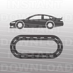 Race Car SVG, Race Track SVG File Cutting Template-Clip Art for Commercial & Personal Use-Vector Art file for Cricut,Silhouette,Vinyl