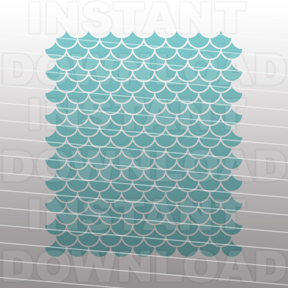 Download Mermaid Scales SVG FileScalloped Pattern SVG File ...