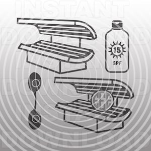 Tanning Bed SVG File,Suntan Lotion SVG,Tanning glasses SVG,Tropical Vacation svg -Commercial & Personal Use- Cricut,Silhouette,Cameo,Vinyl