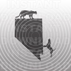 Nevada Berglöwe Jagd SVG-Datei, Jagdhund svg-Vector Art kommerziellen & persönlichen Gebrauch- Cricut,Cameo,Silhouette,Vinyl Aufkleber