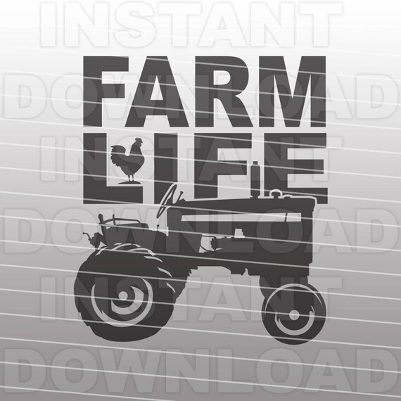 Download Farm Life with Tractor SVG FileFarming SVG FileCountry SVG ...