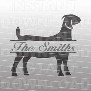 Könnte beinhalten: Schwarze Silhouette einer Ziege mit einem Banner, auf dem "The Smiths" steht. Die Ziege steht auf einem gestreiften Hintergrund.
