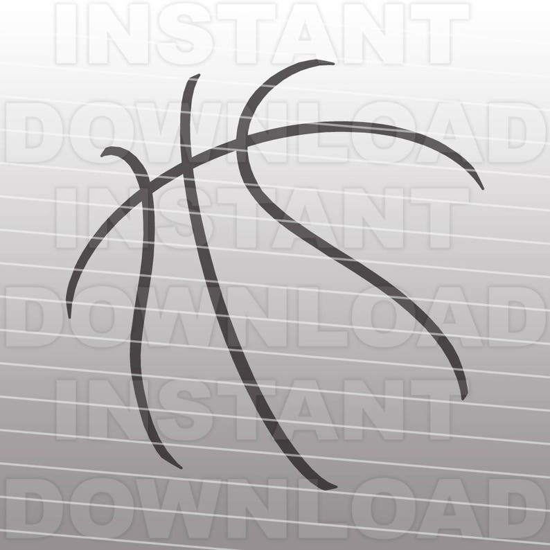 Basketball SVG FileBasketball Seams SVGCutting | Etsy