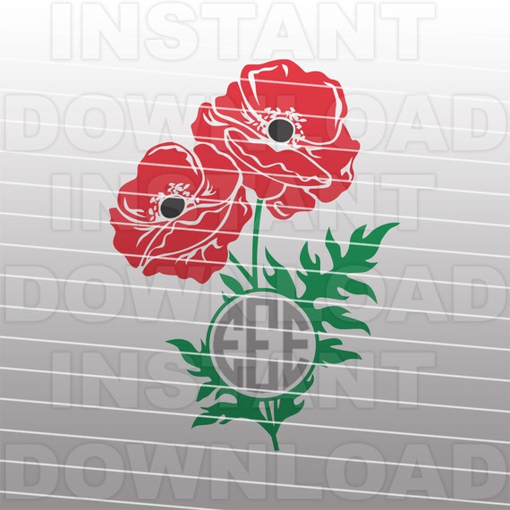Free Free 318 Monogram Silhouette Flower Svg SVG PNG EPS DXF File