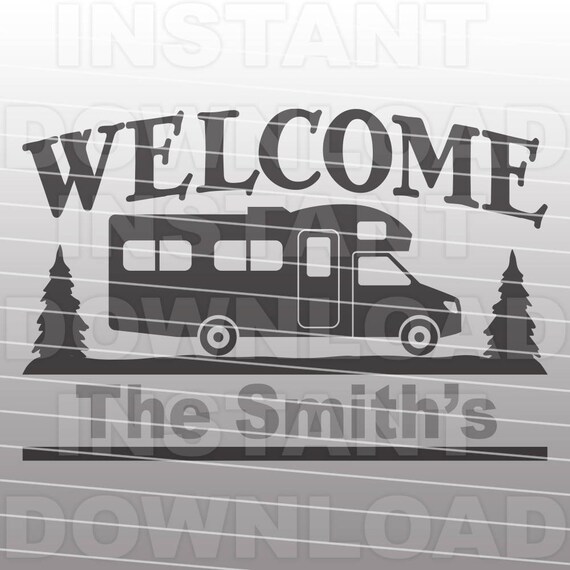 Download Camping Welcome Sign SVG FileClass C RV svgClass C ...