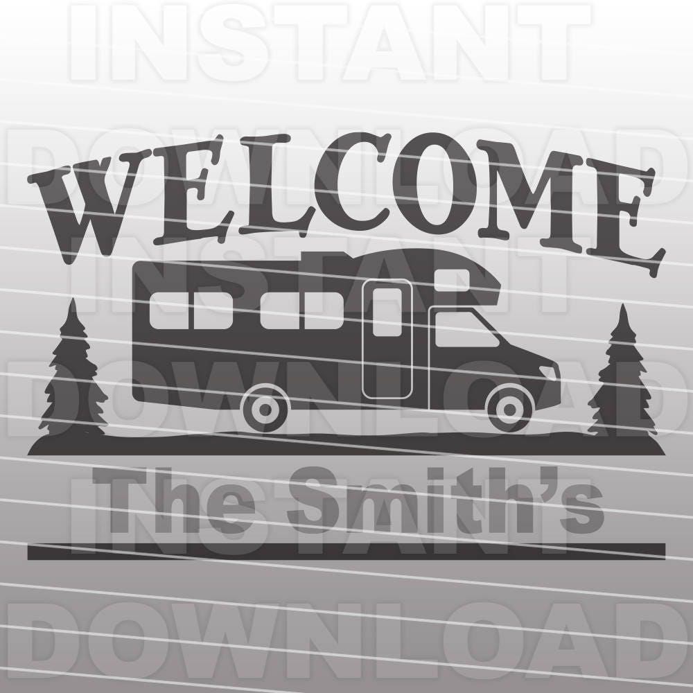 Download Camping Welcome Sign SVG FileClass C RV svgClass C ...