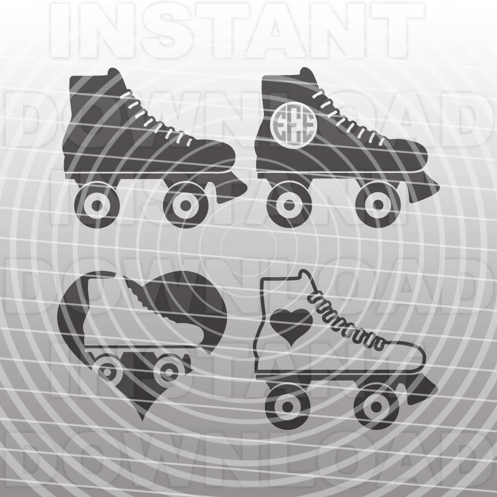 Download Roller Skates SVG File Roller Derby SVG Vector Art | Etsy