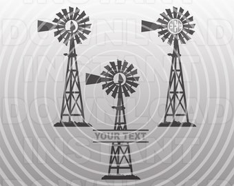Farming Farm Windmill SVG File -Commercial & Personal Use- svg for Cricut,svg for Silhouette,Cameo,vector art,svg cut file,vinyl cut
