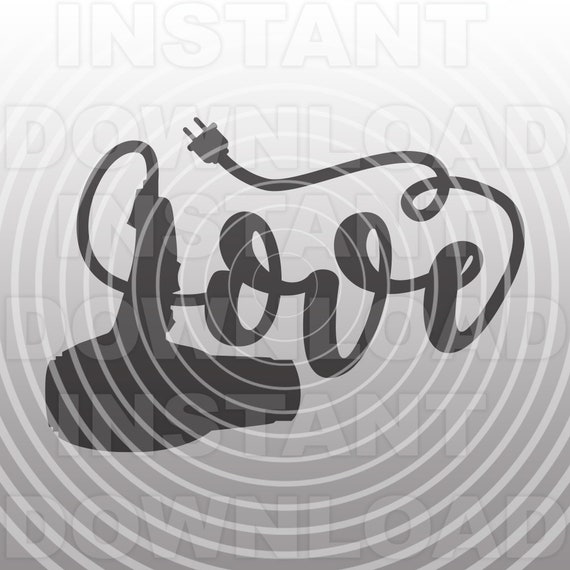 Download Love Hairdryer Hairdresser Svg Filecosmetology Svg Cutting Etsy