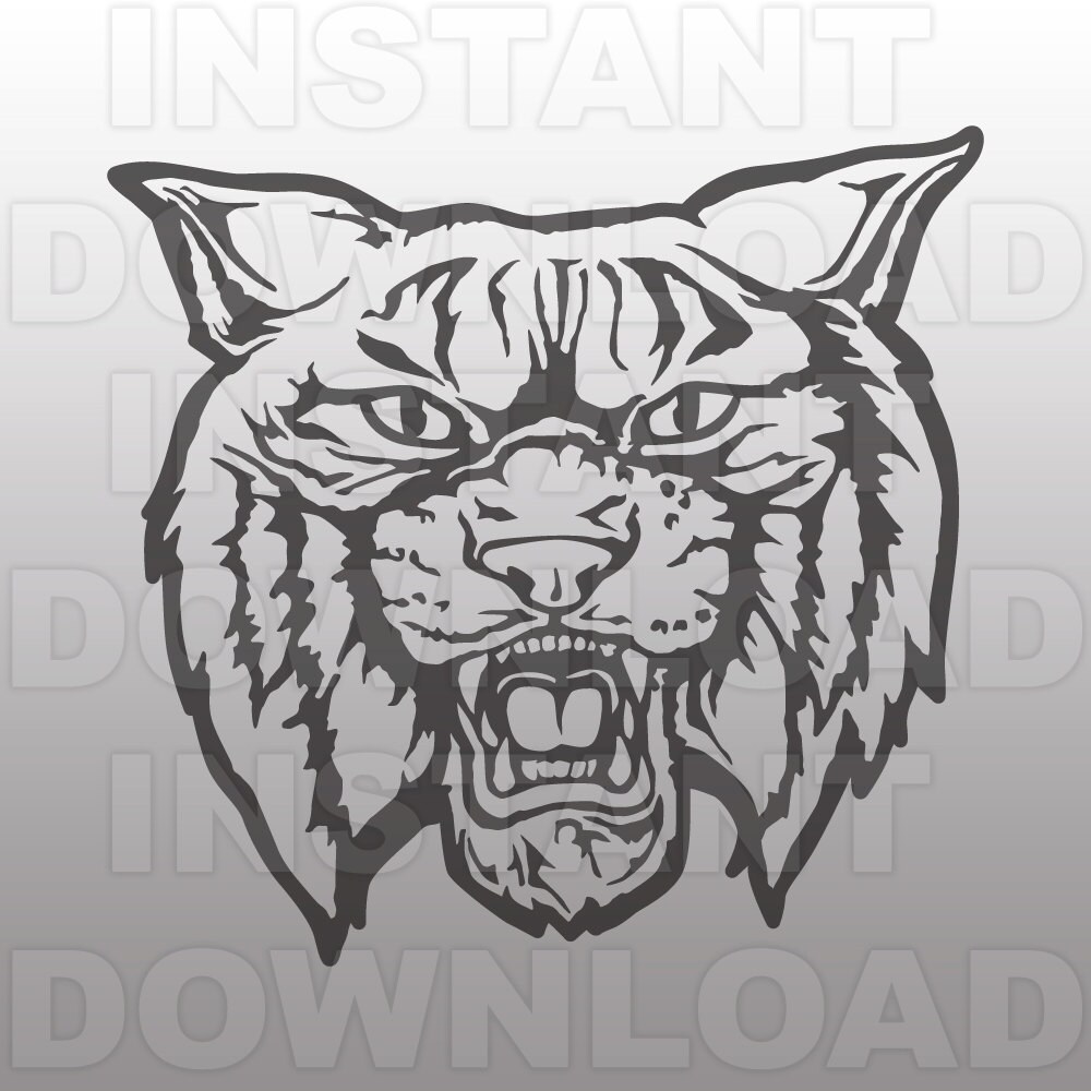 Download Wildcats Mascot SVG File-Cutting File-Clip Art for ...