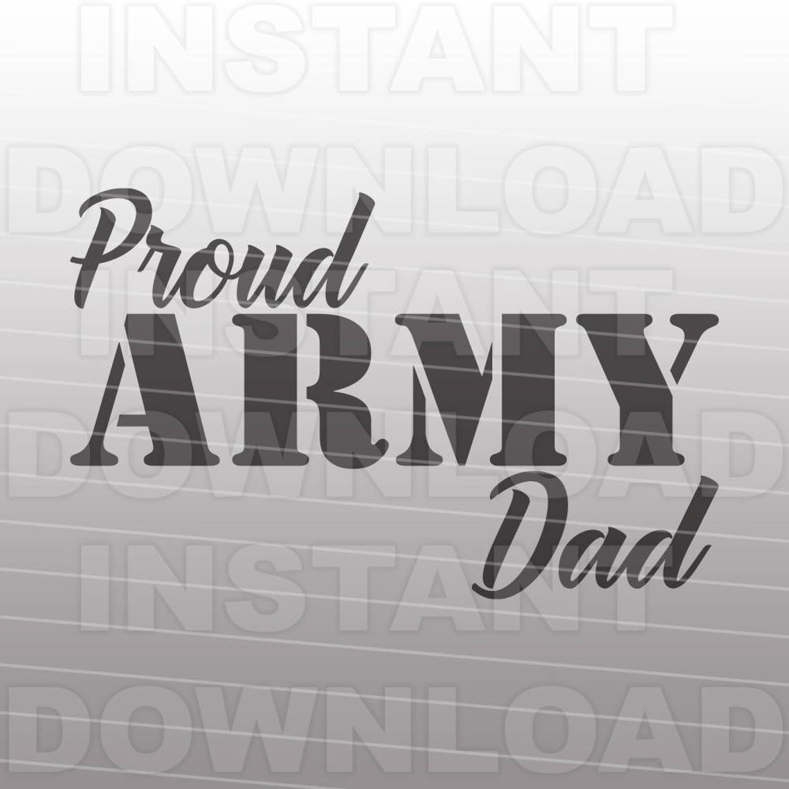 Proud Army Dad SVG Filearmy Svgmilitary Svg vector Art for - Etsy