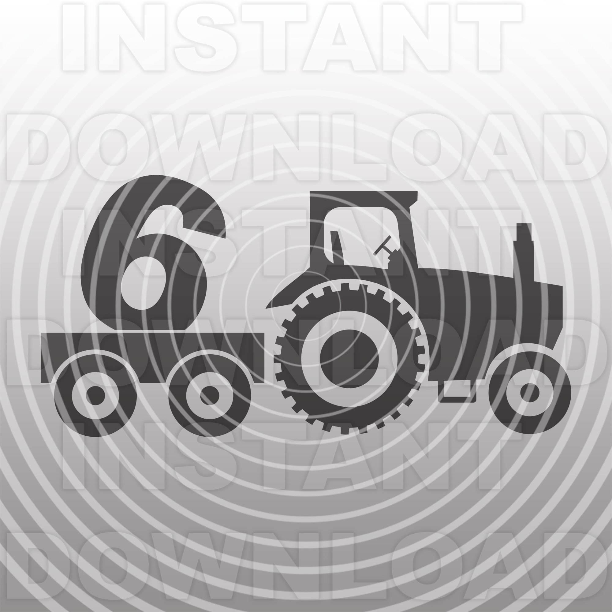 Download Birthday Farm Tractor SVG FileSixth Birthday SVG Vector Art | Etsy