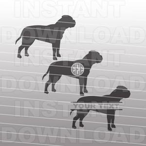 Bullmastiff SVG File,Dog SVG,Dog Breed svg -Vector Art For Commercial & Personal Use- Cricut,Silhouette,Cameo,Vinyl Decal,Iron on Vinyl