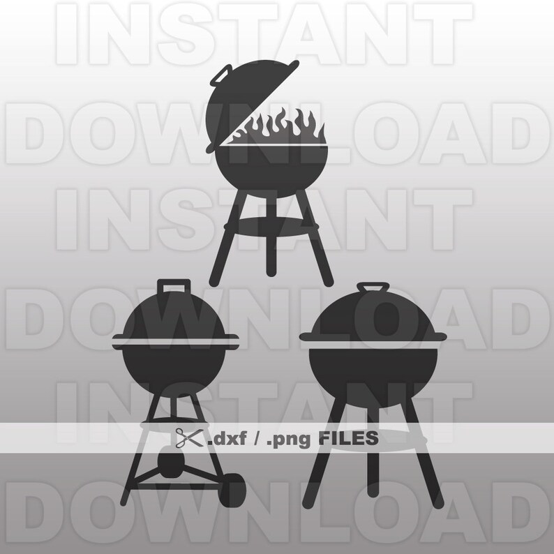 BBQ Grill DXF File BBQ Grill Png File Commercial & Etsy UK