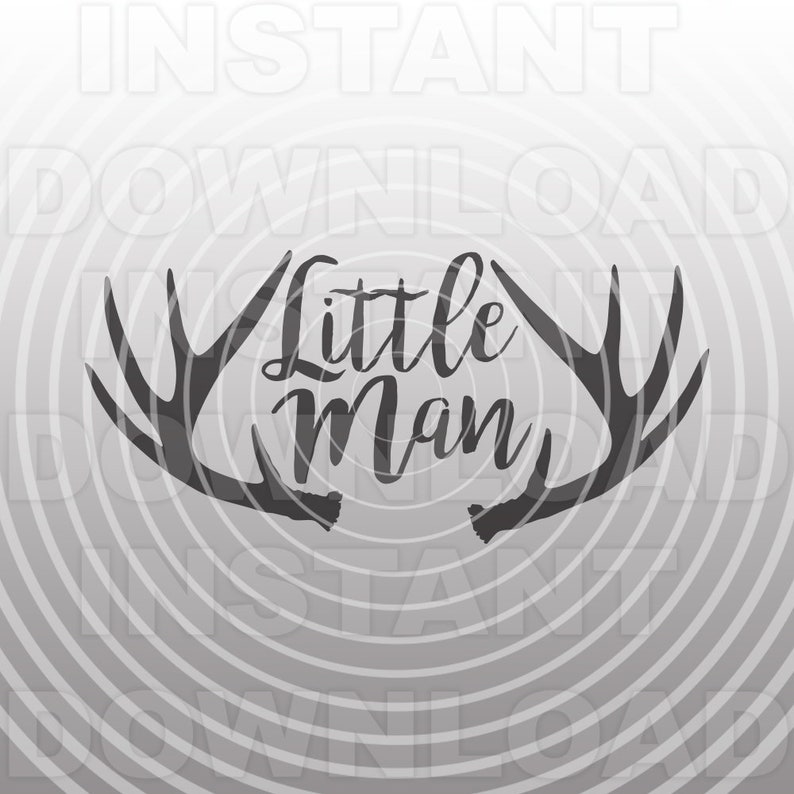 Download Little Man Deer Antlers SVG FileBaby Boy Newborn SVG | Etsy