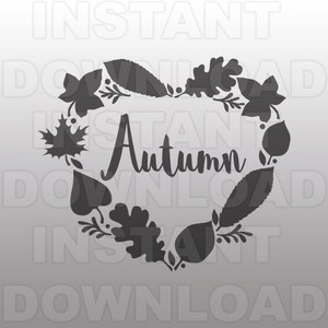 Leaf Heart SVG File,Autumn Leaves SVG,Fall svg -Commercial & Personal Use- Vector Art SVG for Cricut,Silhouette Cameo,iron on vinyl design
