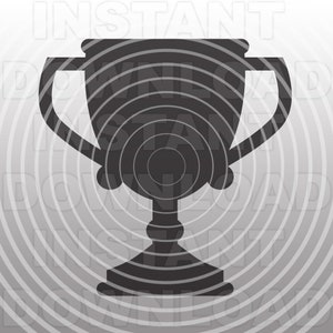 Trophy SVG File,Sports Trophy SVG -Vector Art for Commercial & Personal Use- Cricut,Silhouette,Cameo,Vinyl Decal,Iron on Vinyl