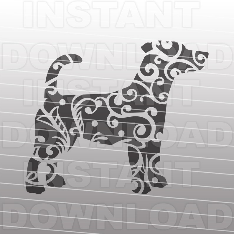 Download Jack Russell Terrier Filigree SVG FileTerrier Dog SVG ...