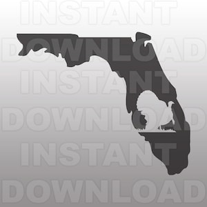 Florida Türkei Jagd SVG Datei,Türkei SVG Datei,Jagd SVG Datei-Vector Art für kommerziellen und persönlichen Gebrauch für Cricut,Cameo,Silhouette,Vinyl