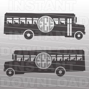 School Bus SVG File,Bus Driver SVG-Cutting Template-Vector Clip Art for Commercial & Personal Use-Cricut,Cameo,Silhouette,decal,Cut File