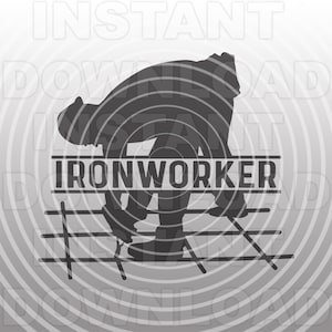 Ironworker SVG-bestand, Rodbuster SVG, wapening werknemer SVG, versterking van Ironworker SVG-vector kunst commercieel en persoonlijk gebruik-Cricut, silhouet cameo
