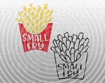 Small Fry SVG File,Toddler SVG,Funny Saying svg,Preschool svg -Vector Art Commercial & Personal Use- Cricut,Silhouette,Cameo,iron on vinyl