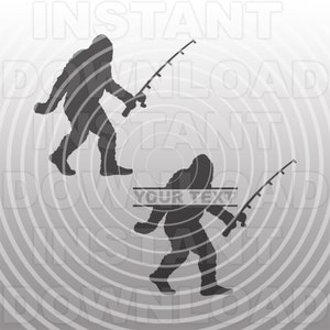bigfoot walking with fishing pole Mens Accessories Sasquatch Father's Day Gift : Cell Phones & Accessories Raw Steel (May rust over time)Rust Big Foot With Fishing Pole