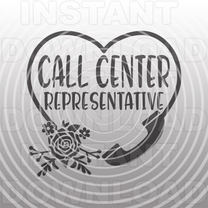 Call Center Vertreter SVG-Datei, Call Center Telefon mit Blumen SVG-Commercial & persönlichen Gebrauch- Cricut,Silhouette Cameo,Vinyl svg