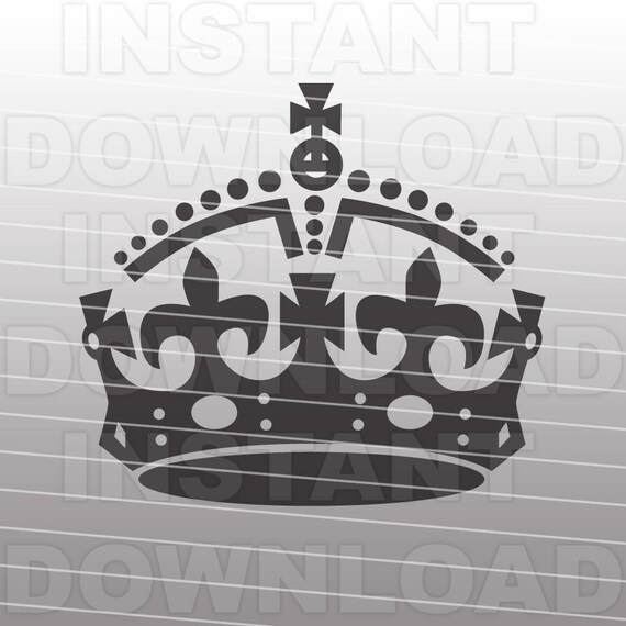 Download Keep Calm Crown Svg File Cutting Template Vector Clip Art For Etsy