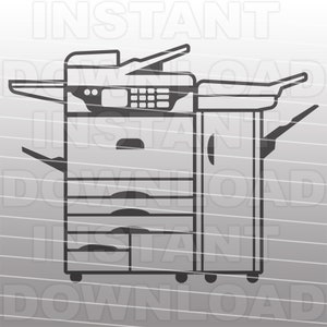 File SVG per fotocopiatrice per ufficio, attrezzature aziendali SVG, forniture per ufficio SVG - formato vettoriale per uso personale e commerciale-Cricut, Silhouette Cameo, vinile SVG