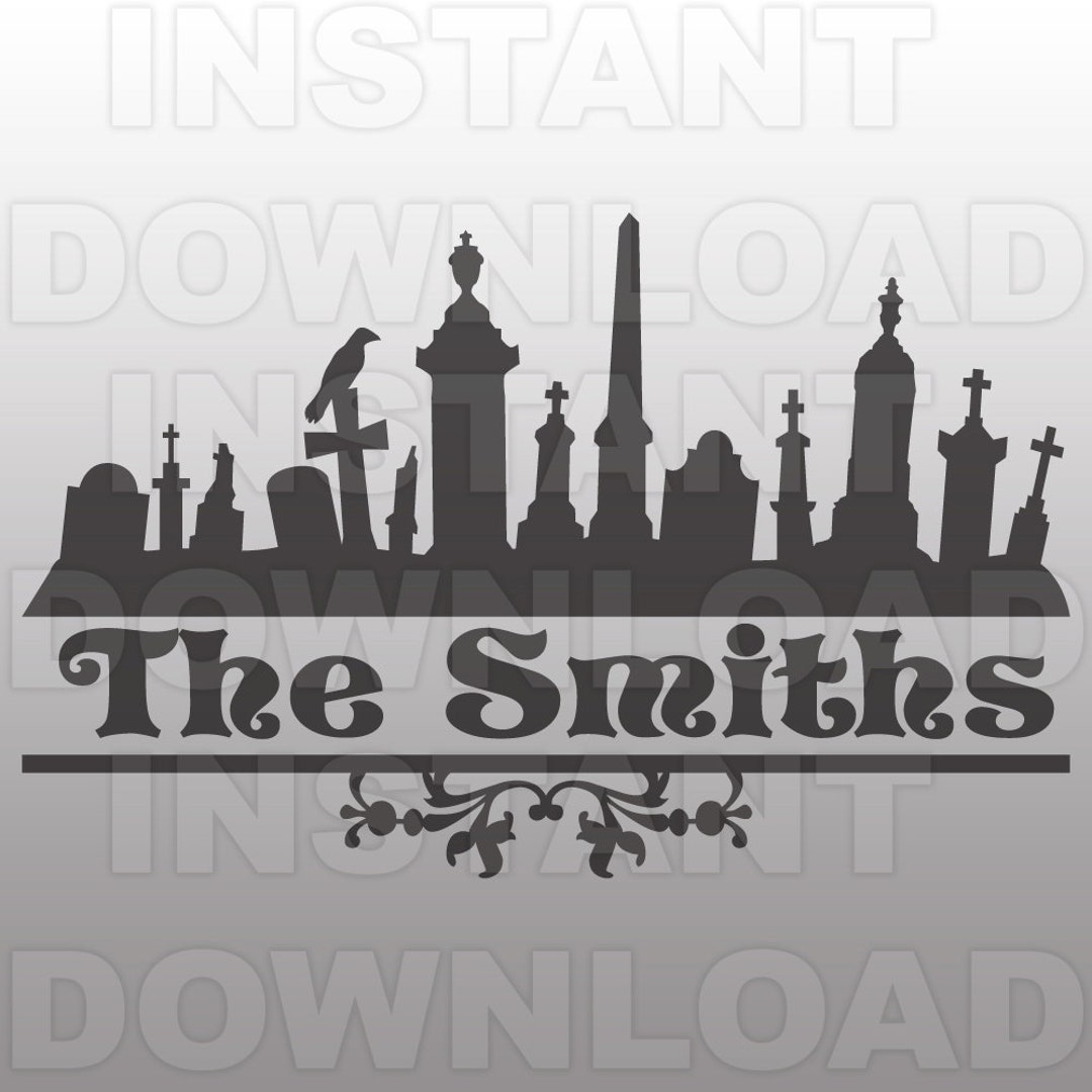Cemetary SVG File,halloween SVG File,monogram Svg,cutting Template ...