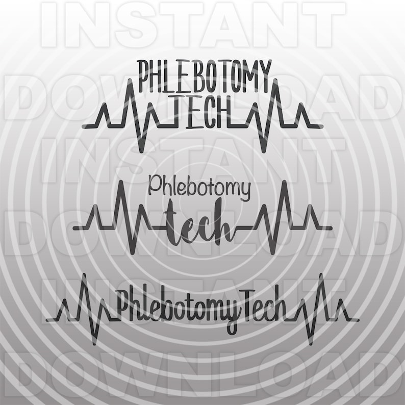Heartbeat EKG Pulse Phlebotomy Tech SVG File,phlebotomist SVG -vector ...