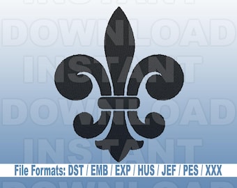 Fleur de lis Embroidery File